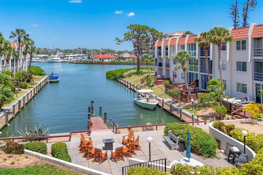 Waterfront unit second floor just above boat!