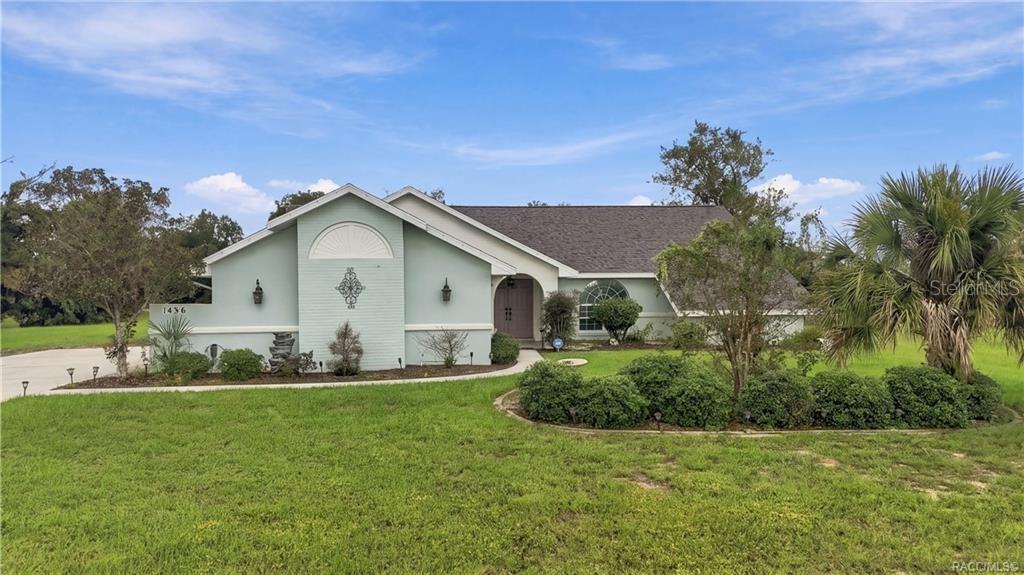 Welcome Home to ClearView Estates- Beautiful Curb Appeal – Attractive contemporary ranch-style home featuring a welcoming covered entrance, landscaped garden beds & a spacious front lawn.
