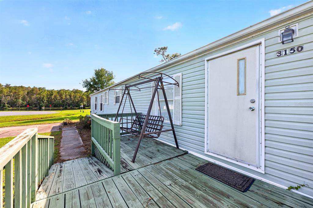 Front deck/entry.