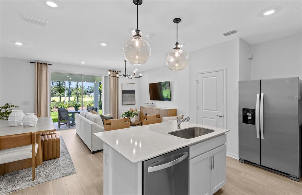 Model Home Design Only. Pictures and furnishings are for illustrative purposes only. Elevations, colors and options may vary. Furniture is for model home staging only.