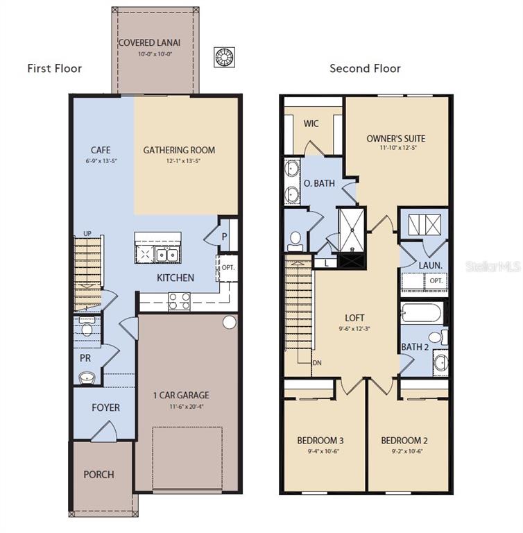Floor Plan - Floor One and Floor Two