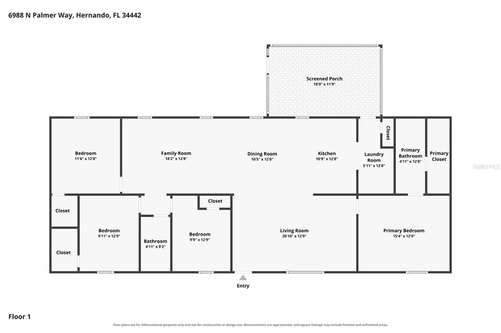 Property for sale at 6988 N PALMER WAY, HERNANDO, FL, 34442