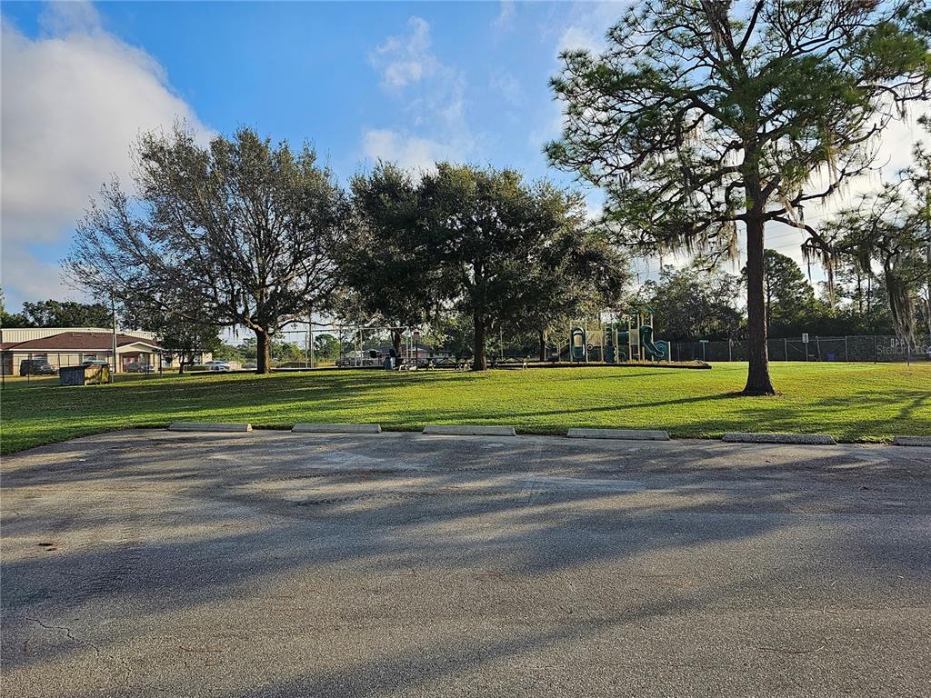 Pickle ball courts inside the property owner's private park on Lake Grassy.