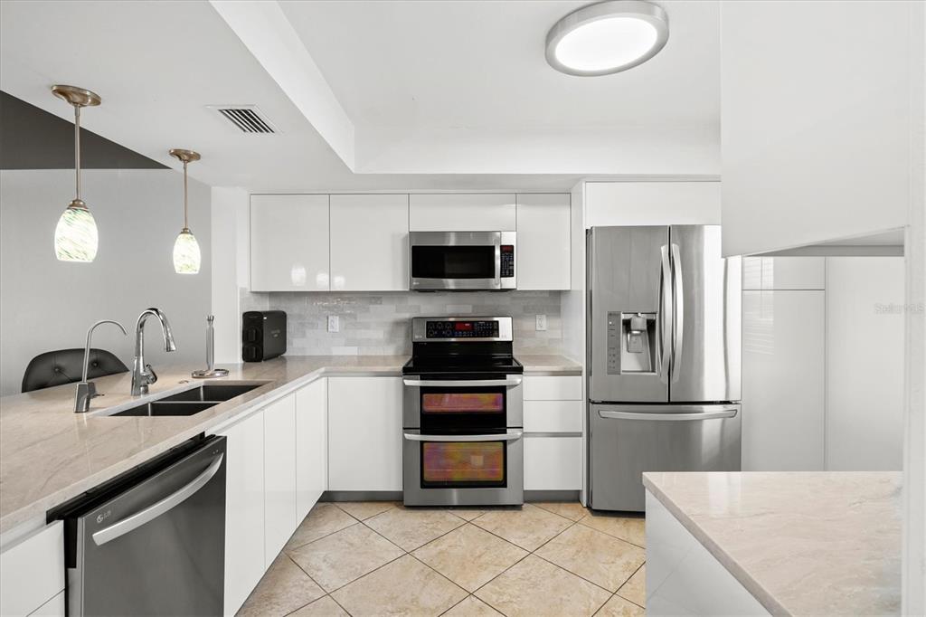 Updated stainless steel appliances