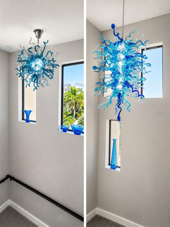 2 Authentic Dale Chihuly Pieces in Stairways