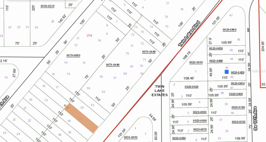 Property for sale at 00 TWIN LAKES BOULEVARD, INTERLACHEN, FL, 32148