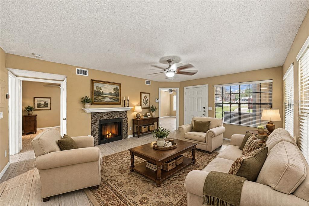 Virtually Staged Living Room