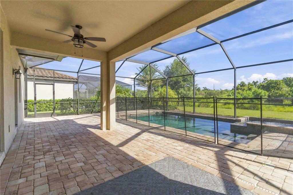 Pool and spa with preserve view