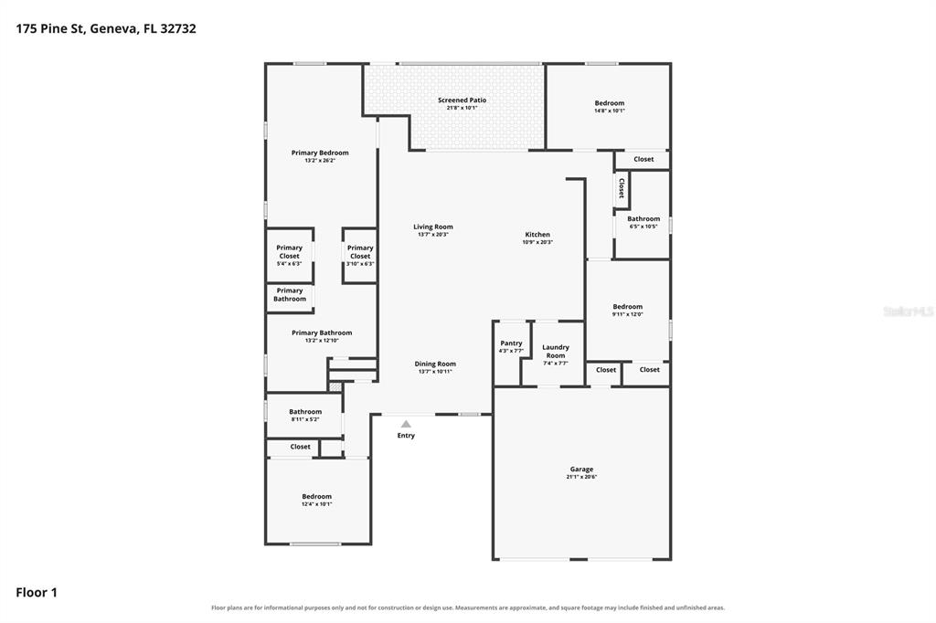 Property for sale at 175 PINE STREET, GENEVA, FL, 32732