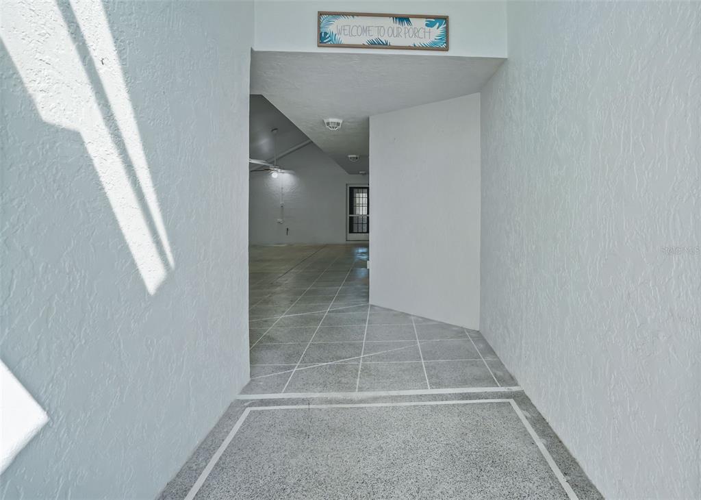 Painted Concrete Walkway
