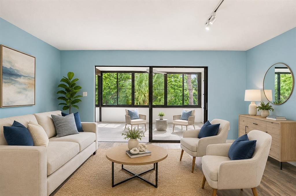 Living Area Virtually Staged