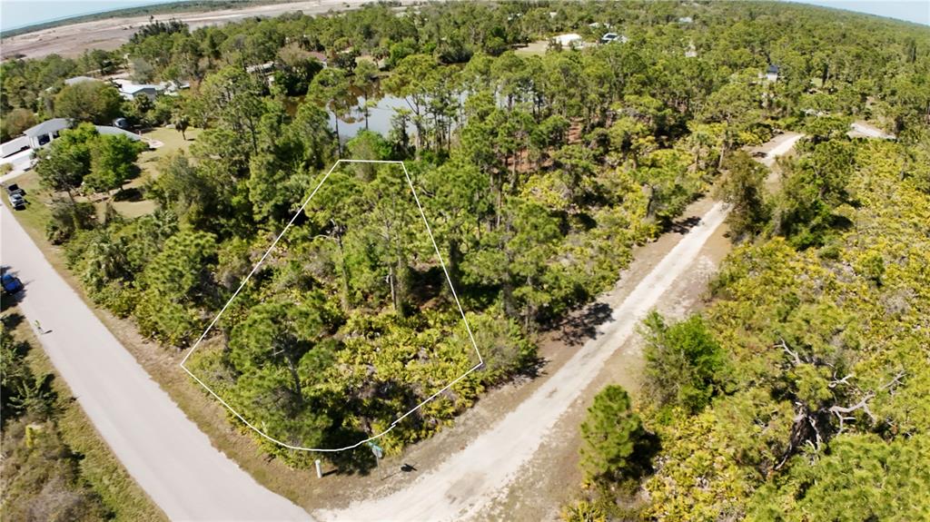 Lake front lot in Tropical Gulf Acres