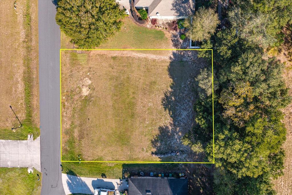 Aerial view 1103 MYRTLE BREEZES COURT, FRUITLAND PARK, FL 34731