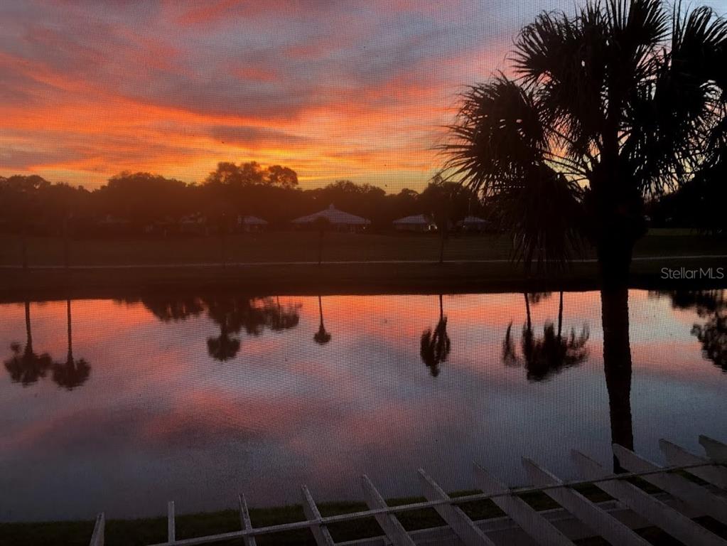 Sunset off the main balcony.