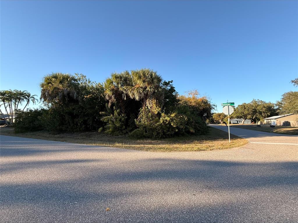 Oversized corner lot with paved road frontage