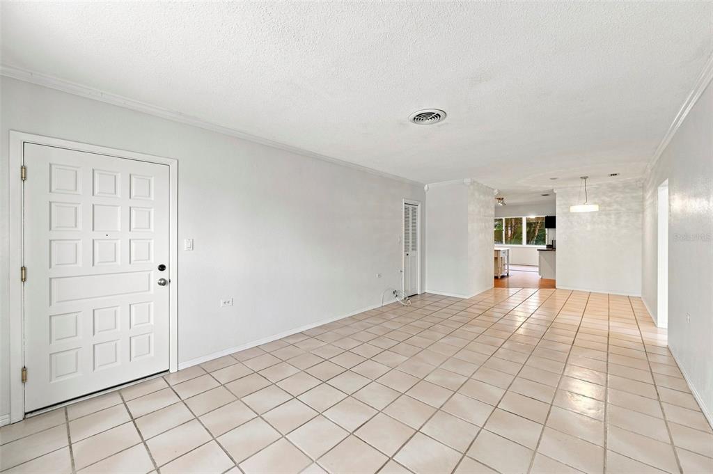 Living Room looking towards Dining area and Kitchen