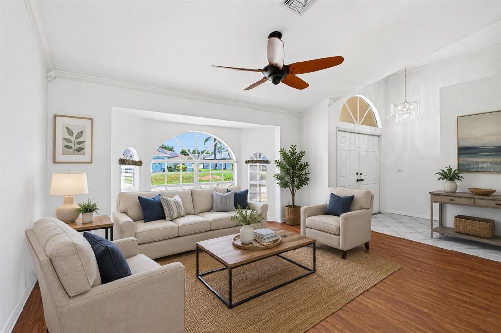 LIVING ROOM VIRTUALLY STAGED
