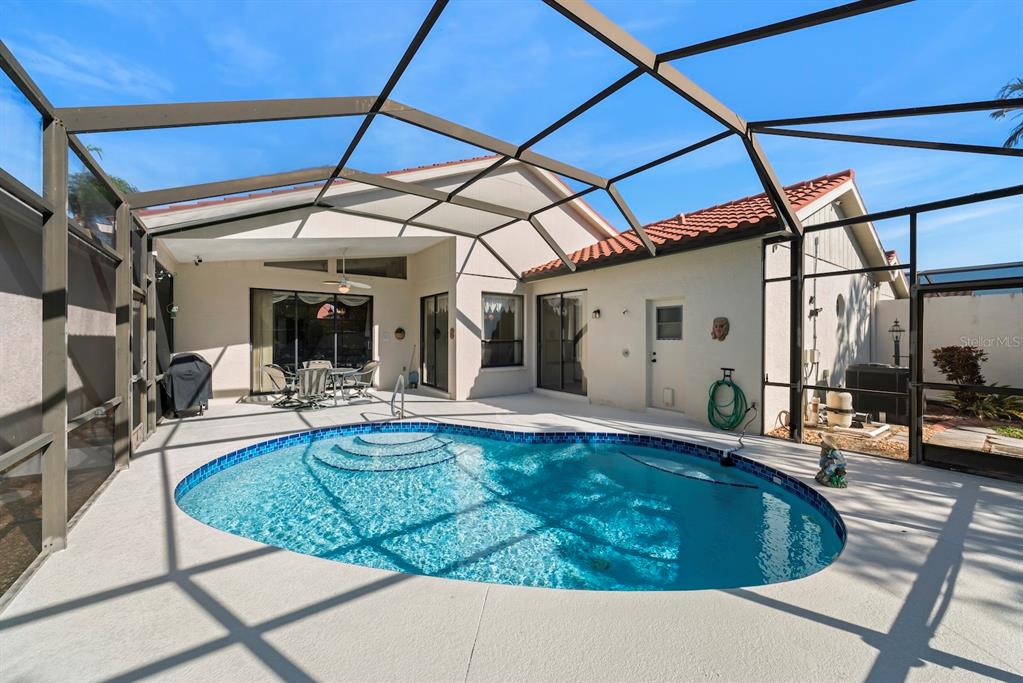 South facing pool.