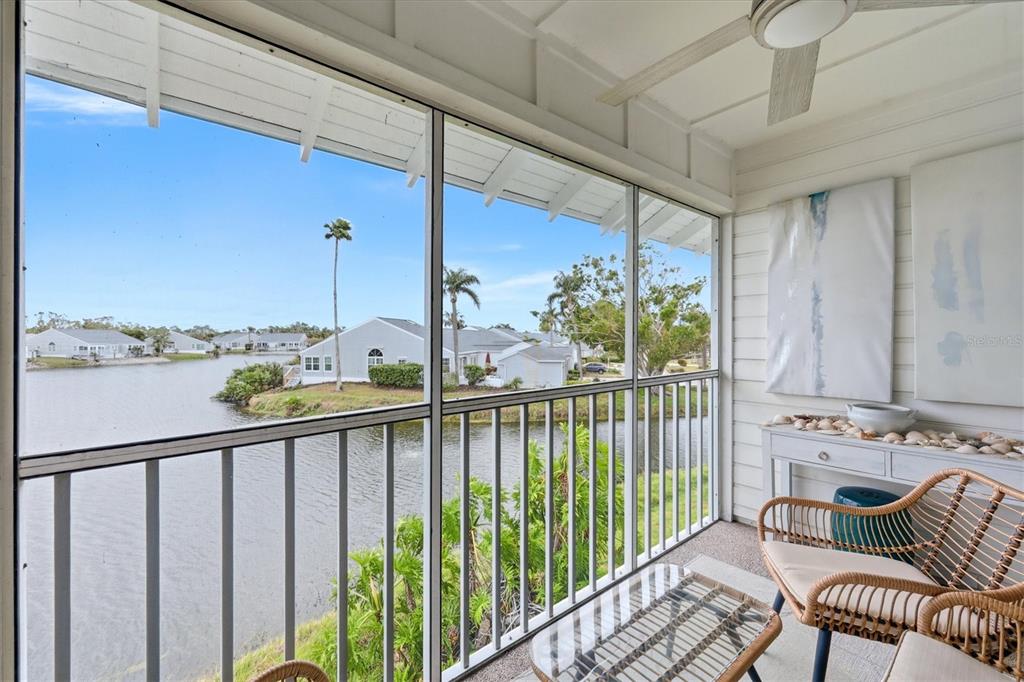 Watch the birds and enjoy the water views from your screened porch!