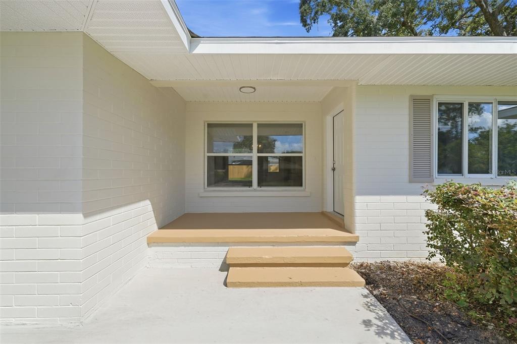 Covered front entry