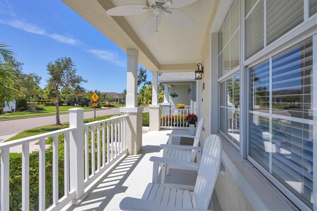Front Porch directly looks across to the amenity center and open space