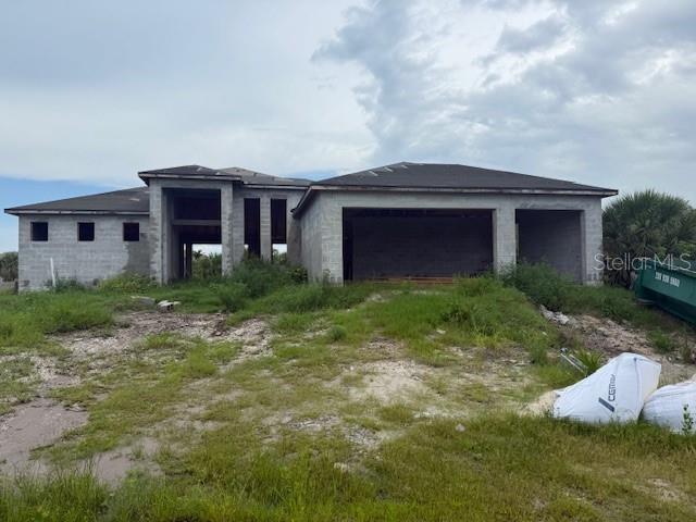 PARTIALLY FINISHED HOME