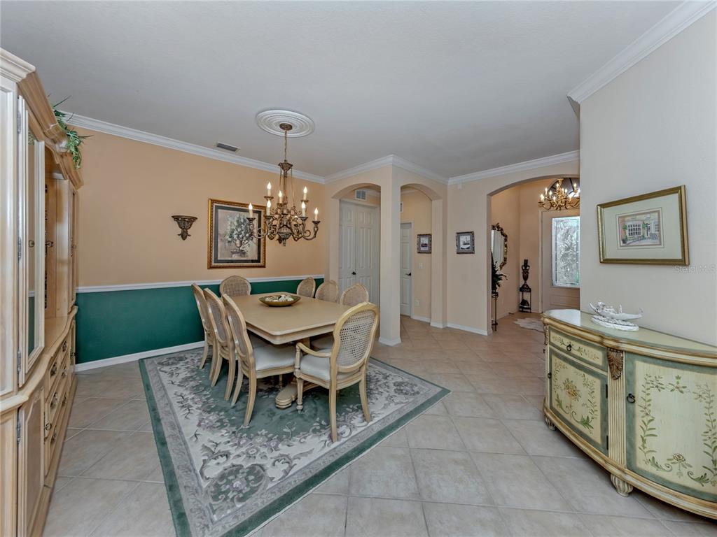 Formal Dining Room,with Crown Molding
