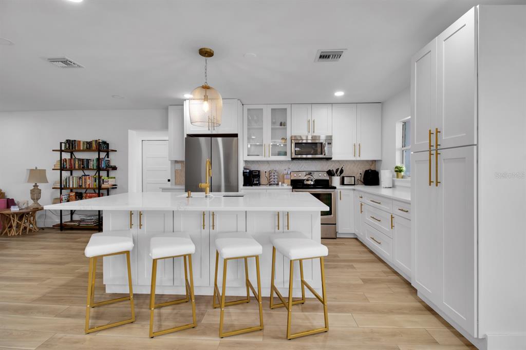 Chef's Kitchen with oversized island