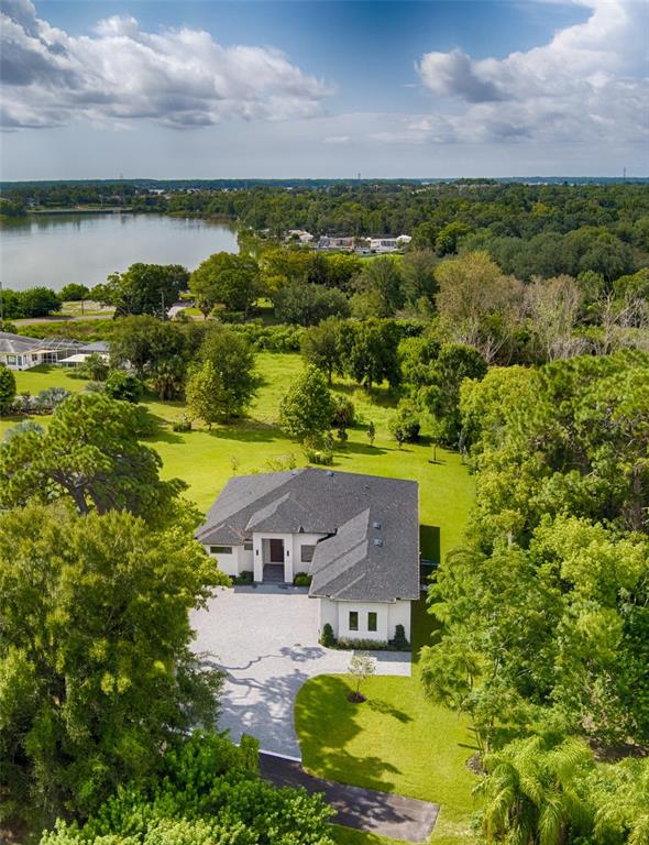 Aerial view of the property. Peaceful. Private. Surrounded by nature.