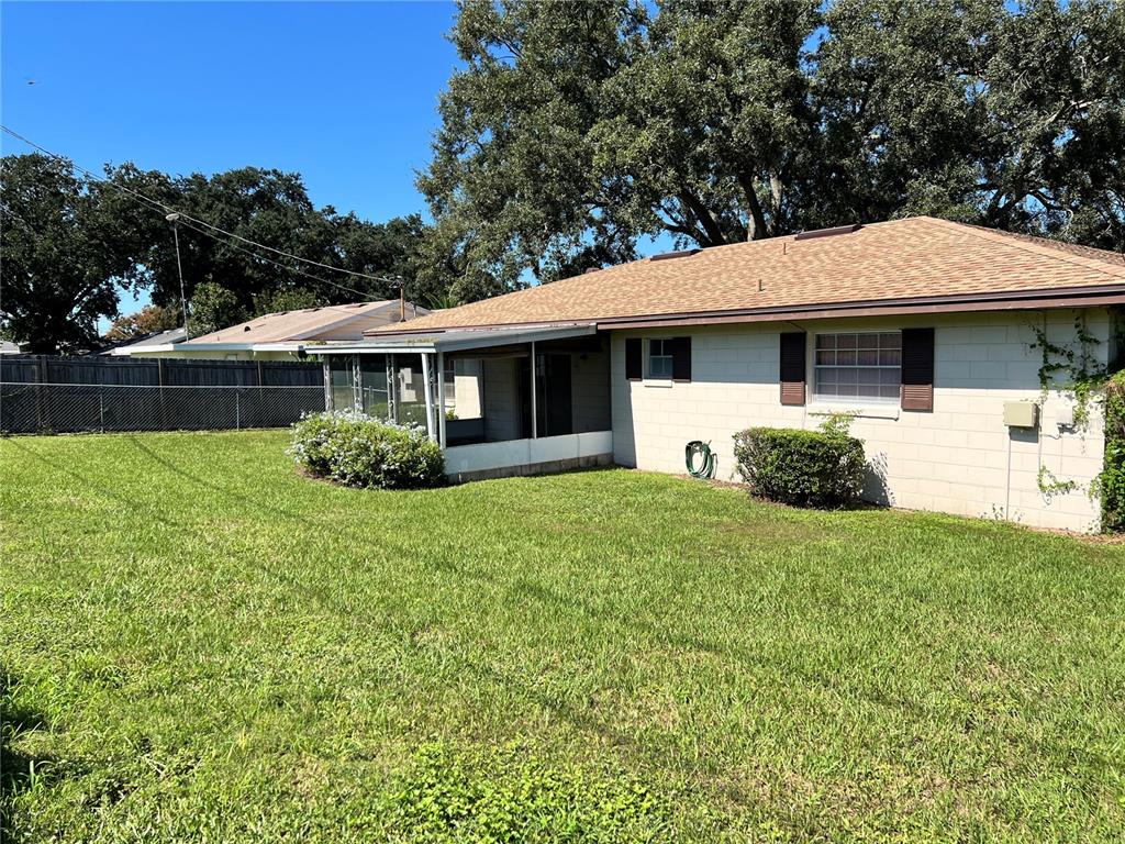 Rear of home