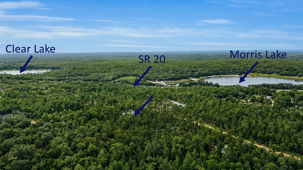 Bird's Eye View with Morris and Clear Lake