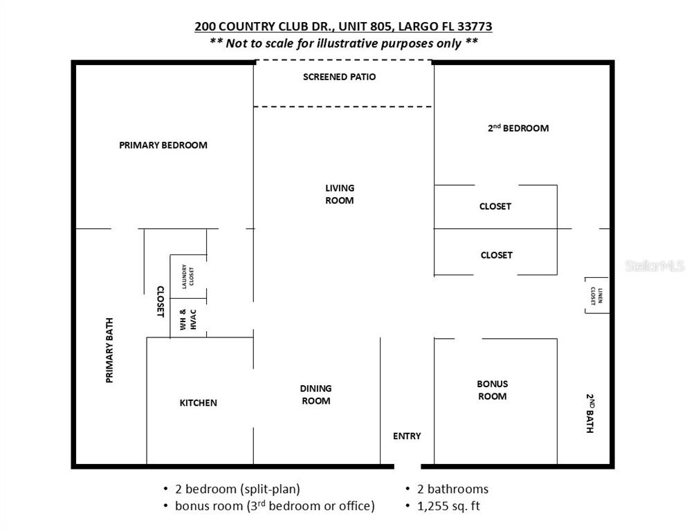 Property for sale at 200 COUNTRY CLUB DRIVE UNIT 805, LARGO, FL, 33771