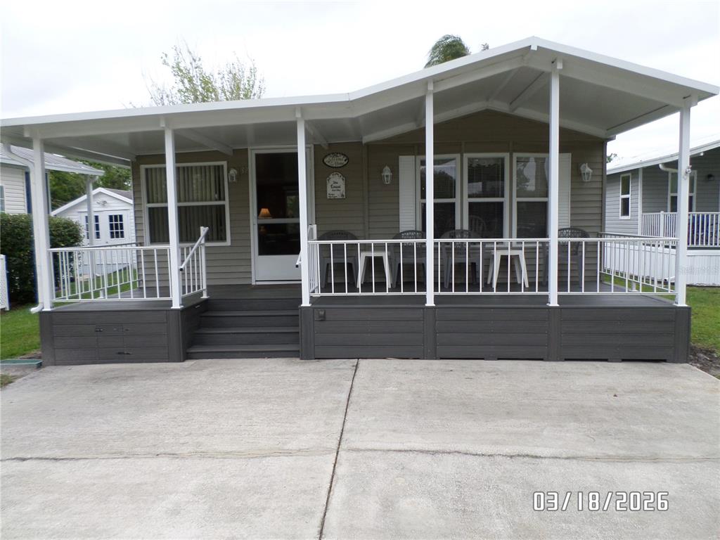 New front porch with composite floor