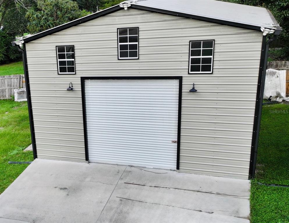 Front of LARGE Garage