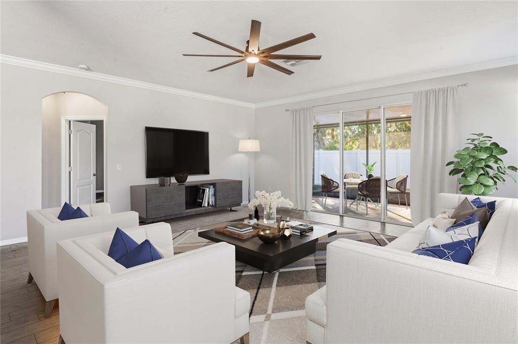 Virtually Staged-Family room