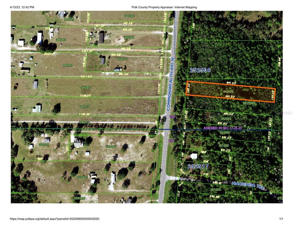 Property for sale at COMMONWEALTH AVENUE N, POLK CITY, FL, 33868