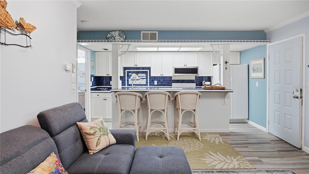 Lokking at Kitchen from living room