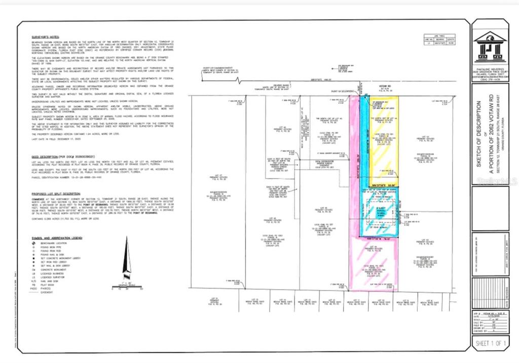 Property for sale at 2062 VOTAW ROAD, APOPKA, FL, 32703