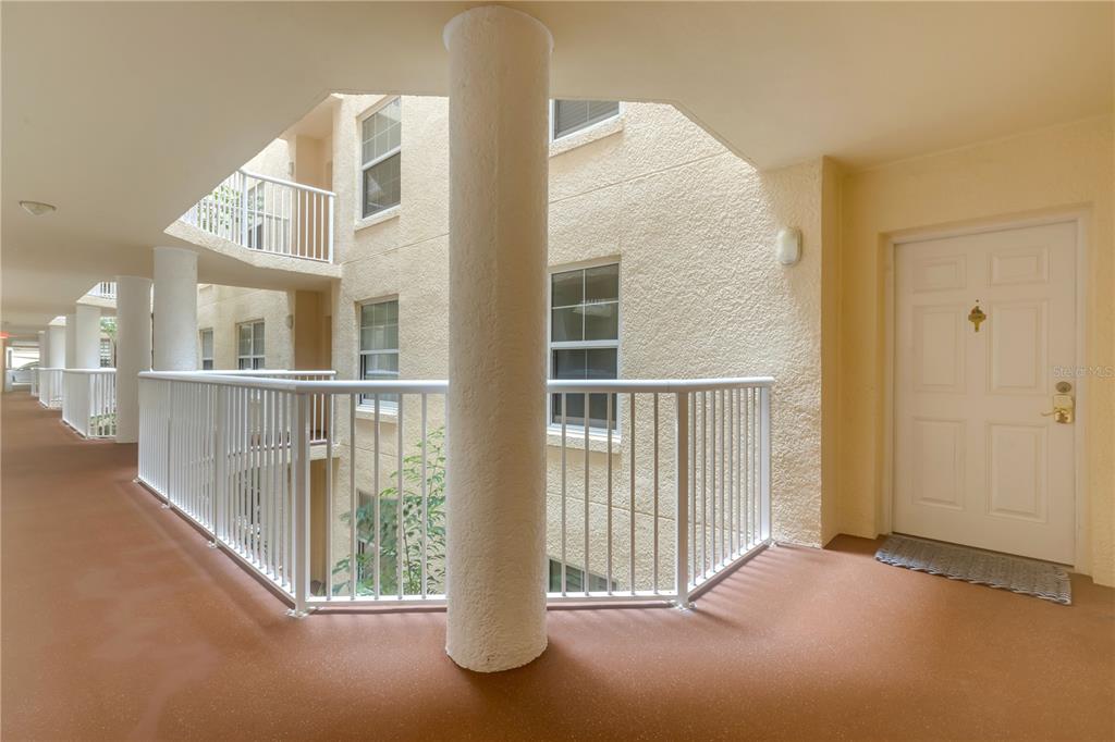 Walkway to Unit Door