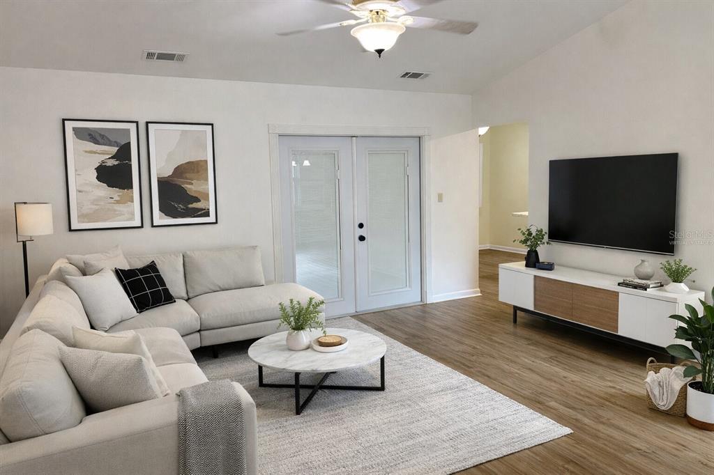 Virtually staged - Living room