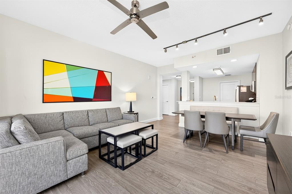 The spacious Living Room has plenty of room for a Dining Area.