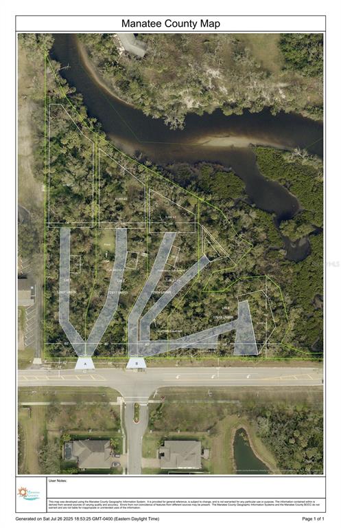 Approximate Driveways for Lots 1, 2, 3, and 4