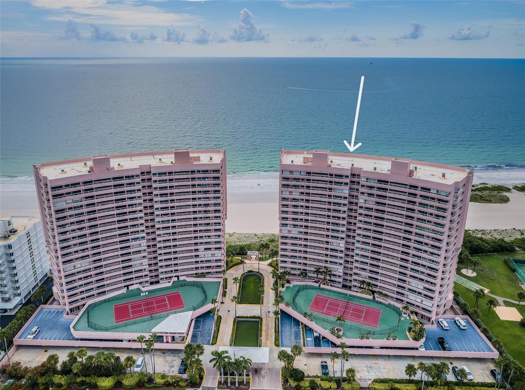 Crescent Beach Club Two on Sand Key! 14th Floor with Direct Gulf front Views!