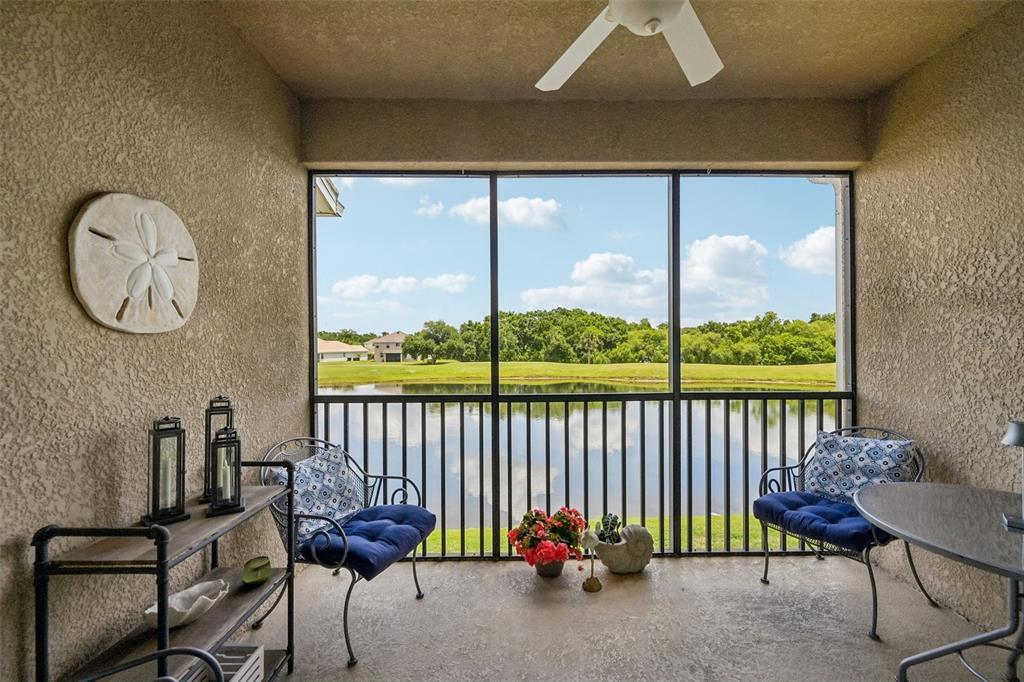 BALCONY OVERLOOKING THE POND & GOLF COURSE