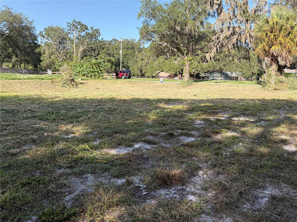 view from northeast which is back of the lot towards the road