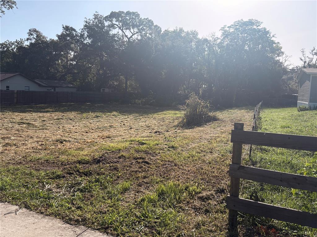 view from southwest corner looking over the whole lot