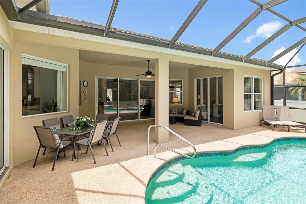 Large undercover area for dining year round in paradise