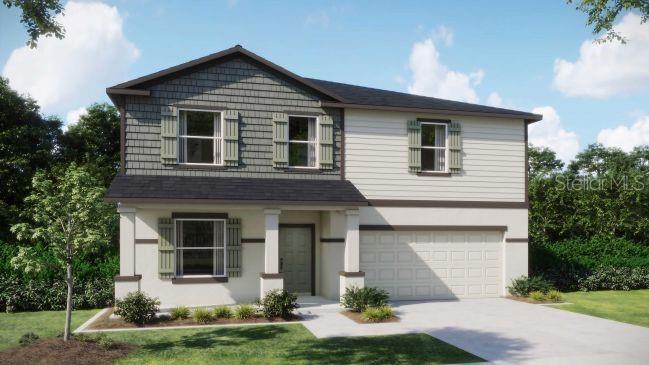 Artist Rendering - Actual home has all hardiplank exterior