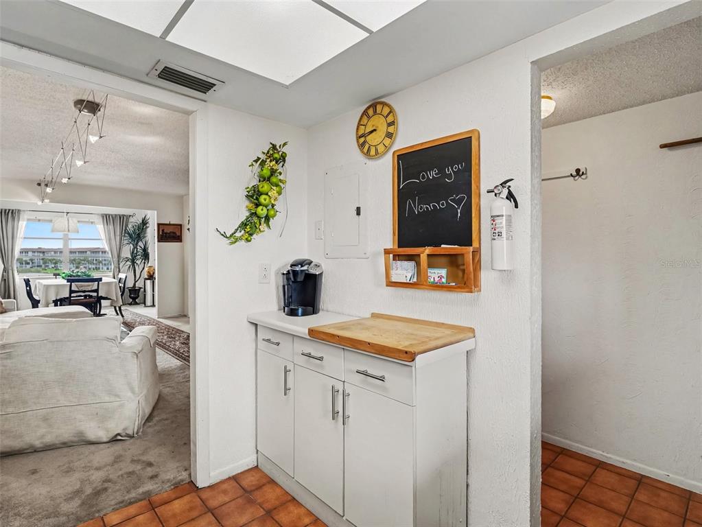 Kitchen and living room view