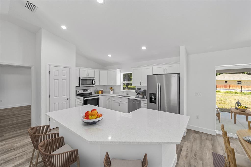 Model Home Kitchen Virtually Staged